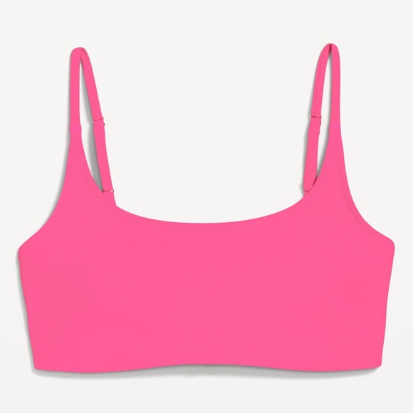 NWT OLD NAVY Scoop-Neck Bikini Swim Top  Color: Polarized Pink low scoop - Picture 1 of 9